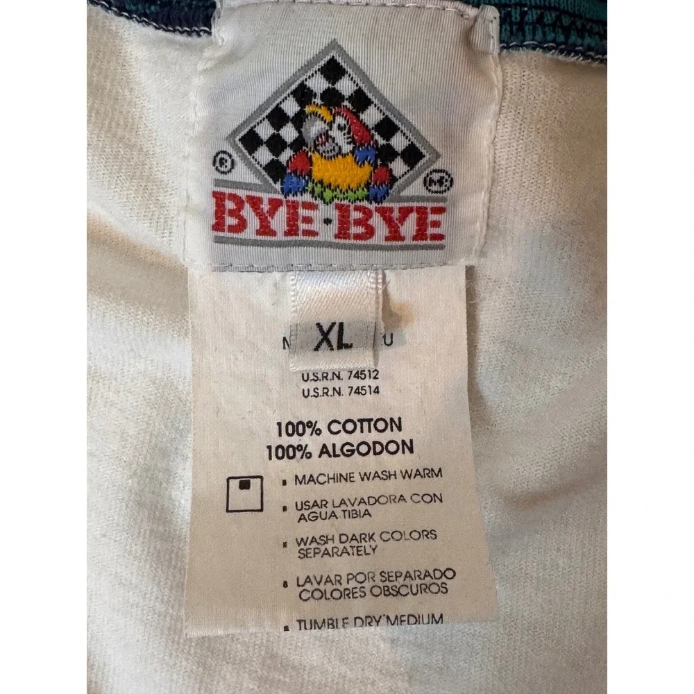 Vintage 90s Cardigan Size XL White‎ Bonaire Parrot Striped Cotton Preppy Resort